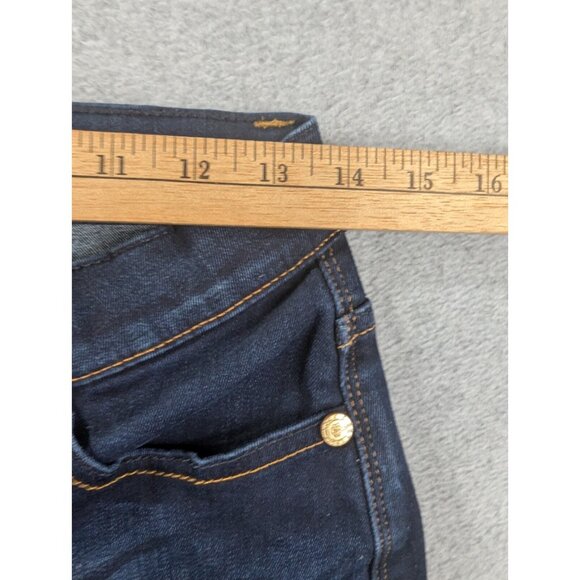 Rock Republic Jeans Womens Size 4 Blue Kendra Curvy Bootcut Whiskers Dark Wash - Picture 5 of 16